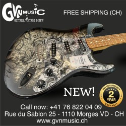 Fender Stratocaster Black Paisley MADE IN JAPAN. Limited Edition!