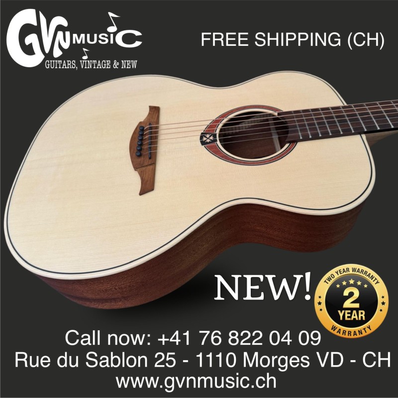LAG Tramontane Guitare Acoustique Élégante - Ideal Fingerpicking