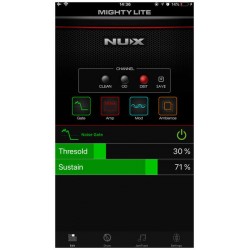 Ampli de guitare électrique portable Nux MightyLite BT Modeling Amp
