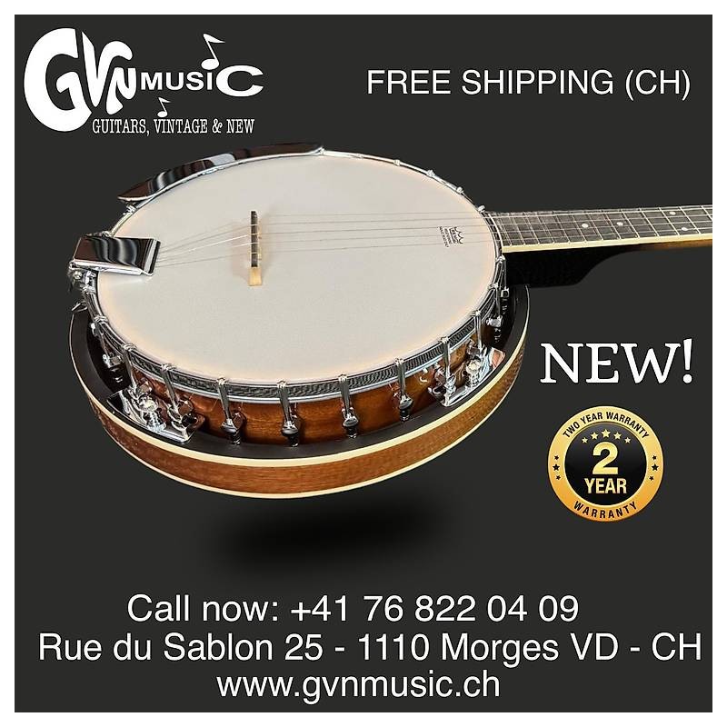 Banjo GEWA 5-String Sunburst High Gloss with Case