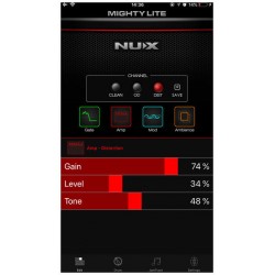 Ampli de guitare électrique portable Nux MightyLite BT Modeling Amp