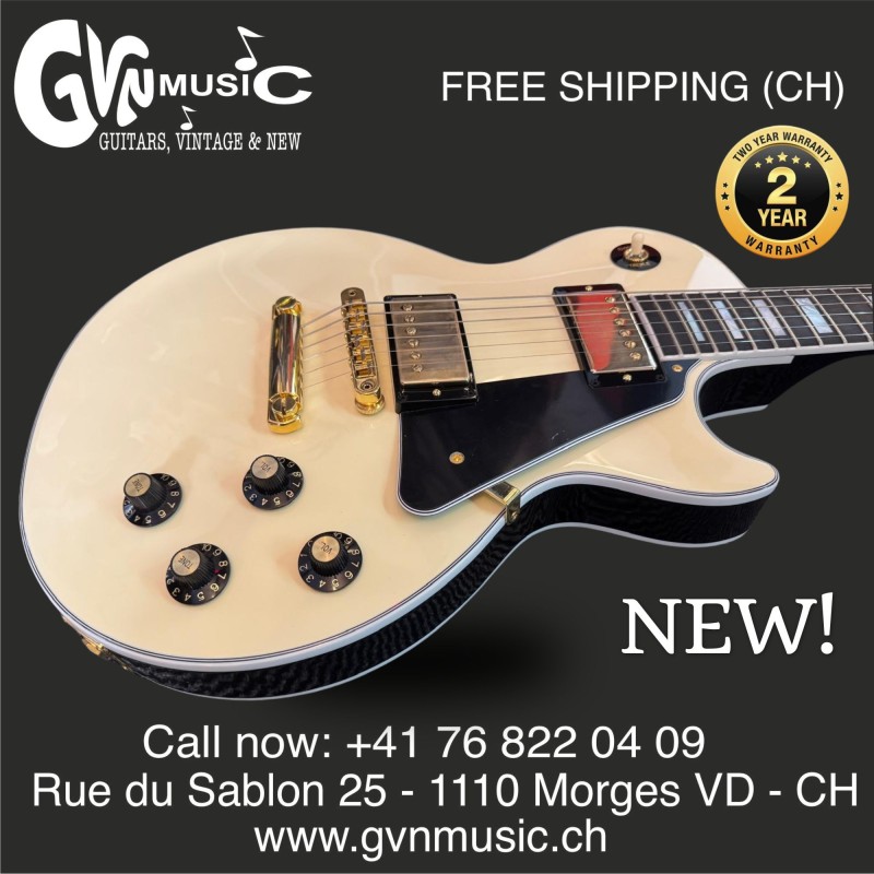 Guitare Gibson Les Paul Custom 70s Reissue Buttercream