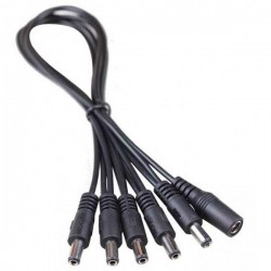 Guirlande d'alimentation 5 pédales-PDC-5S Multi DC Power Cables MOOER - with 5 Straight Plugs