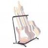 Multi Folding Guitar Stand for 5 Guitars, Black