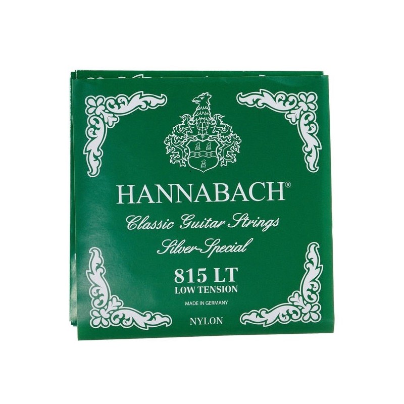 Cordes pour guitare classique Hannabach 815LT Green