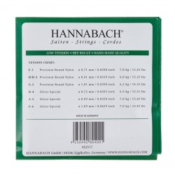 Cordes pour guitare classique Hannabach 815LT Green