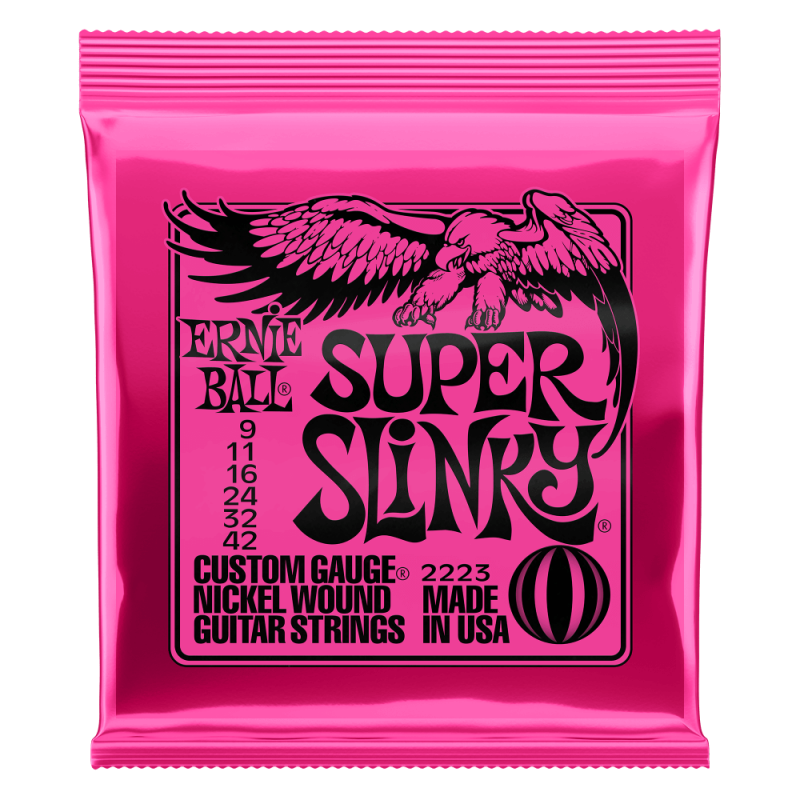Cordes de guitare électrique SUPER SLINKY NICKEL WOUND ELECTRIC GUITAR STRINGS - 9-42 GAUGE