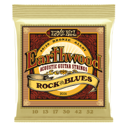 Cordes pour guitare acoustique folk EARTHWOOD ROCK AND BLUES W/PLAIN G 80/20 BRONZE ACOUSTIC GUITAR STRINGS - 10-52 GAUGE