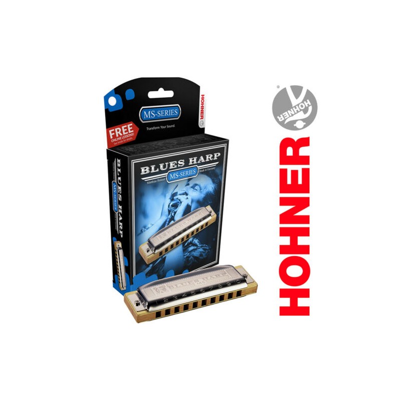 Harmonica diatonique 10 trous HOHNER MS Series Blues Harp en RE (D)