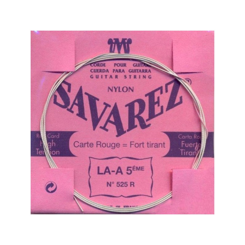 Corde à la pièce Classique Carte ROUGE Fort 5e A-LA Filée arg.