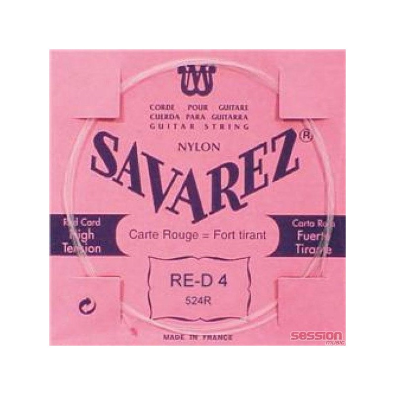 Corde à la pièce Classique Carte ROUGE Fort 4e D-RE Filée arg.