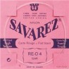Corde à la pièce Classique Carte ROUGE Fort 4e D-RE Filée arg.