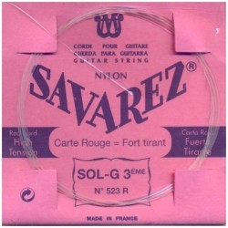 Corde à la pièce Classique Carte ROUGE Fort 3e G-SOL Nylon blanc rect.