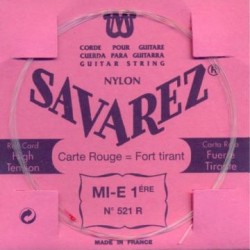 Corde à la pièce Classique Carte ROUGE Fort 2e B-SI Nylon blanc rect.