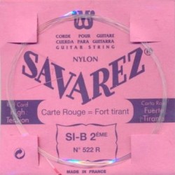 Corde à la pièce Classique Carte ROUGE Forte 1e E-MI Nylon blanc rect.