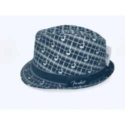 Chapeau Fender Fedora Axe Plaid Taille L-XL
