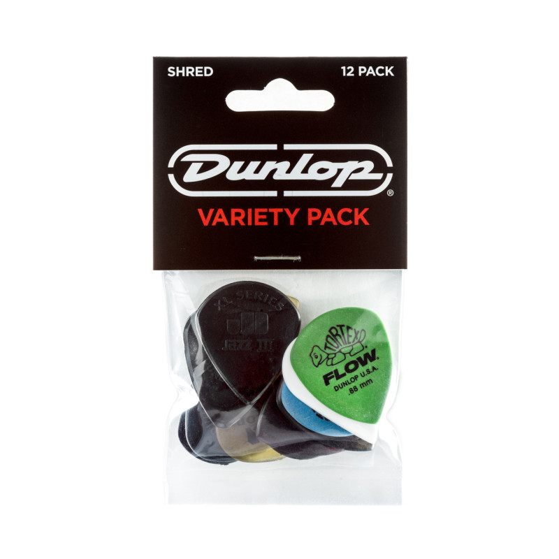 Achat en ligne SHRED VARIETY picks, Pack de 12 plectres médiators