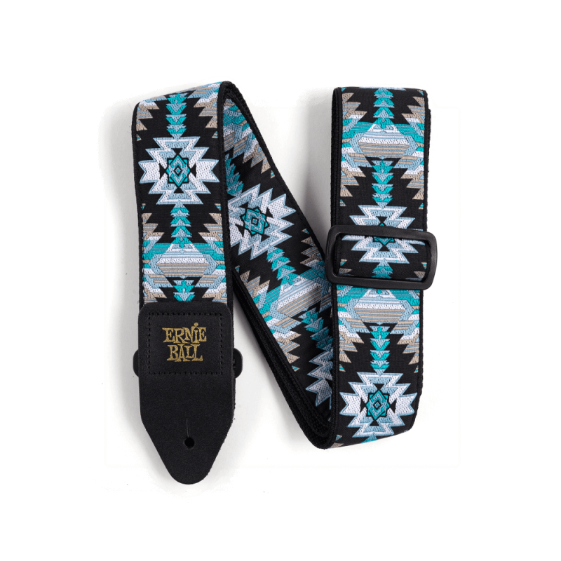 ERNIE BALL Sangle de guitare, Jacquard, Albuquerque Blue