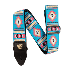 ERNIE BALL Sangle de guitare, Jacquard, Sedona Blue