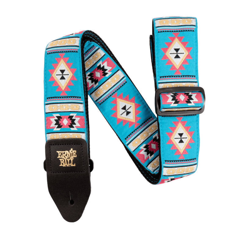 ERNIE BALL Sangle de guitare, Jacquard, Sedona Blue