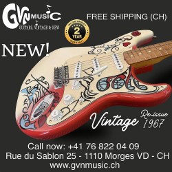 Fender Stratocaster Monterey Jimi Hendrix. Collector Reissue
