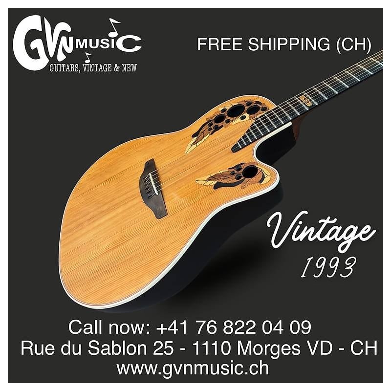 Ovation Western Guitar Vintage 1993 Collectors Series RARE!
