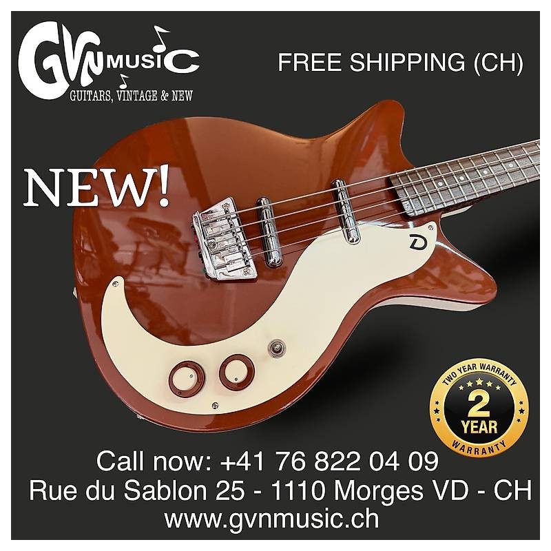 Danelectro 59 Short Scale Bass. Retro Style. FREE gigbag!