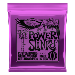 Cordes guitare électrique Ernie Ball power slinky nickel wound 11-48