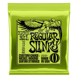 Cordes guitare électrique Ernie Ball regular slinky nickel wound 10-46