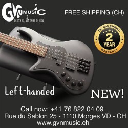 Electrical bass Left Handed Schecter Stiletto Stealth
