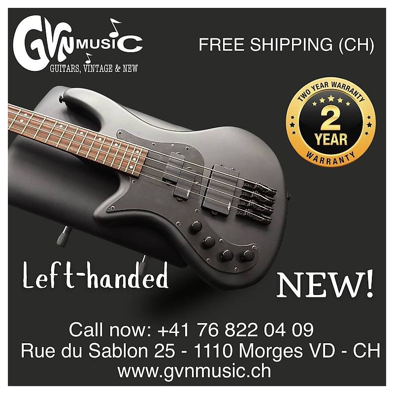 Electrical bass Left Handed Schecter Stiletto Stealth