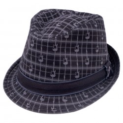 Chapeau Fender Fedora Axe Plaid