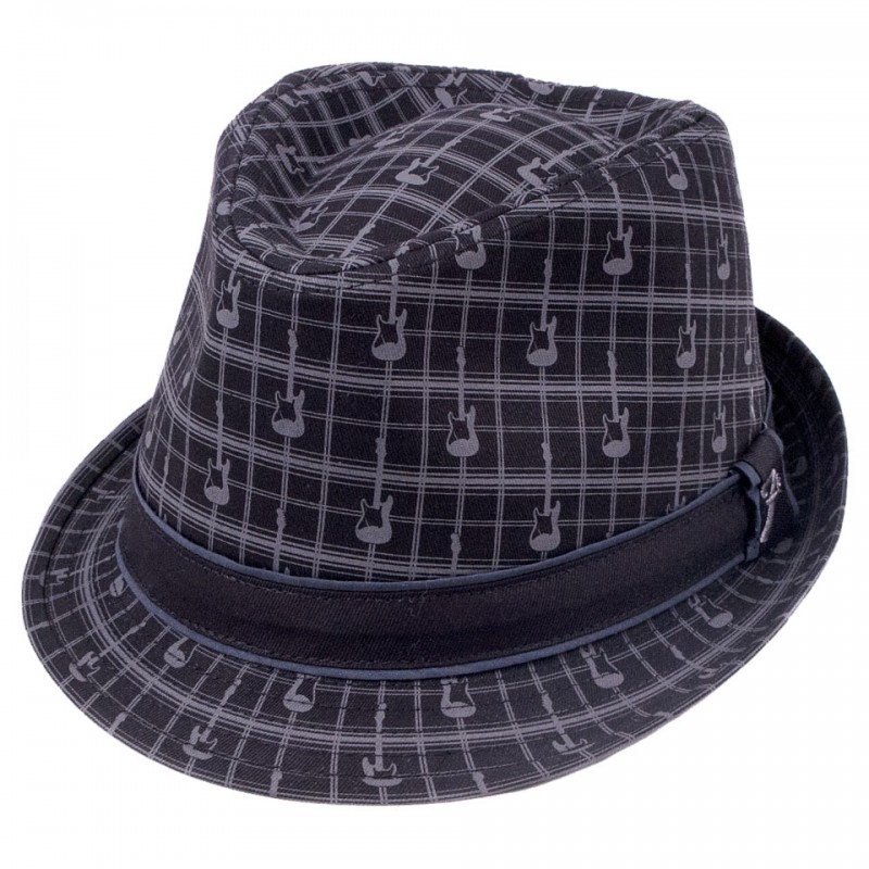Chapeau Fender Fedora Axe Plaid Taille L-XL