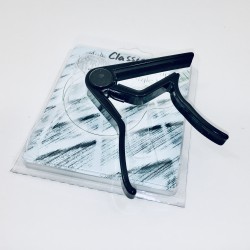 Capodastre en aluminium noir D-Style pour Guitare classique