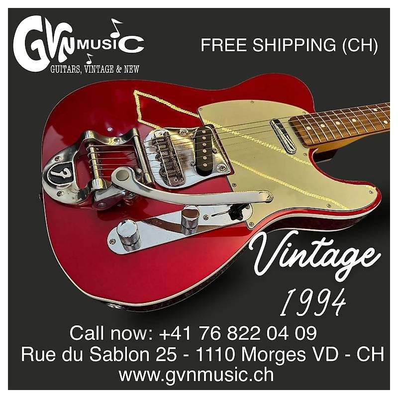 Fender Telecaster Custom 62 avec Bigsby Made in Japan VINTAGE 1994!