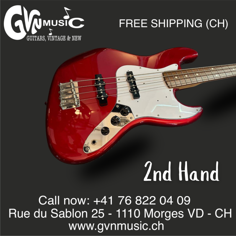 Fender Jazz Bass candy red