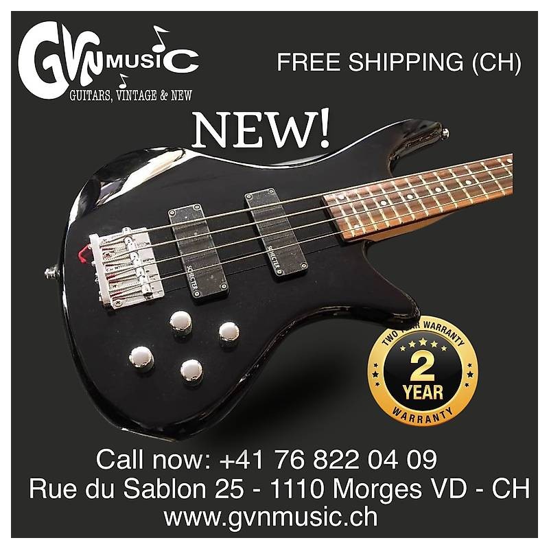 Basse Schecter 4 cordes. Perfect for Metal!