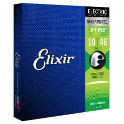 Cordes guitare électrique Elixir El. OPTIWEB Coating .010-.046 Nickel Plated Steel, Light