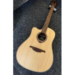 LAG Western Electroacoustic Left Gaucher Dreadnought Cutaway