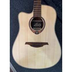 LAG Western Electroacoustic Left Gaucher Dreadnought Cutaway